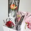 Empaque de flor rosa individual Día de la Madre Clavel bolsa para ramo individual 520 bolsa para ramo de enamorados al por mayor