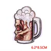 Nuevo Parche de Tela Caliente Bordado de Calavera Personalidad Punk Parche para Ropa Pequeño diy Reparación Agujero Parche Decorativo Pegamento Trasero
