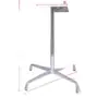 Pernas de Mesa de Jantar Externas em Liga de Alumínio para Restaurante e Café, Estrutura de Mesa, Pernas de Mesa para Lazer ao Ar Livre, Pernas de Mesa Metálicas em Forma de Cruz