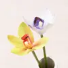 Flores Artificiales Plantas Verdes Flores de Seda Flores de Simulación Phalaenopsis Individual Arreglo Floral para Sala de Té China Accesorios para Disparos Decoración Flores Decorativas