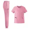 Fornecimento Transfronteiriço de Aventais Cirúrgicos, Uniformes Cirúrgicos de Manga Curta e Calça Comprida, Uniformes Médicos e de Enfermagem, Vestuário de Trabalho de Verão para Sala de Operações