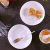 Platos de Porcelana Fina de Jingdezhen y Juego de Platos Porcelana Fina Blanca Pura Plato de Arroz Juego de Regalo Juego para Hotel Hogar