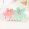 Gorace Joyería Pasador Versátil Clip de Flor de Color Contrastante Trasero de la Cabeza Pasador para Cola de Caballo Alta Accesorios para el Cabello de Estilo Pastoral para Mujer