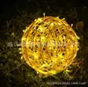 Lâmpada de bola de vime ao ar livre impermeável pendurado luzes da árvore festival de iluminação de projeto de rua lâmpada decorativa bola luminosa