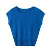 Temperamento Suave, Suéter Fino de Lã de Peça Única Sem Costura com Mangas Caídas para Mulheres, Novo Estilo de Outono, Gola Redonda, Top de Tricô Solto