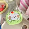 Bolsa de Monedas de Pastel de Animales de Dibujos Animados Original Colgante de Peluche Cabeza de Lápiz Labial Bolsa de Cosméticos Muñeca de Postre Regalo Pequeño