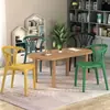 Silla de Plástico Moderna Nórdica Silla con Respaldo Engrosado para el Hogar Silla de Comedor Resistente y Duradera para Adultos Mesa y Silla de Comedor Extra Gruesas