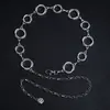 Cadena de Cintura Elegante de Metal con Girasol para Mujer de Comercio Exterior, Accesorio de Cintura Ajustable para Vestido, Cinturón de Cadena Multicapa de Gama Alta