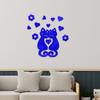 JM464 Pegatinas de pared 3D con diseño de gato amoroso transfronterizo, decoración de pared para dormitorio, mesita de noche, pegatinas creativas de dibujos animados