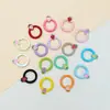 Llavero de Hebilla Redonda de Fresa Color Caramelo Accesorios de Joyería Hechos a Mano DIY Colgante para Mochila Teléfono Juguete