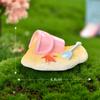 Novo playground micro paisagem jardinagem DIY bolo decoração acessórios roda gigante deslizar cavalo de Tróia ornamentos de resina
