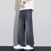 Pantalones Largos Versátiles Sueltos de Seda Helada de Pierna Recta Casuales de Verano Finos para Hombre Paul Lyocell Tencel