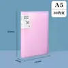 Páginas insertables transparentes para carpetas de documentos, libro de almacenamiento clasificado engrosado impermeable multicapa A5 para informes de examen de embarazo y formularios de examen