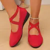 Transfronterizo Europeo y Americano 2026 Nuevo Estilo Europeo Zapatos Deportivos Casuales Talla Grande Comercio Exterior Mocasines para Mujer Punta Fina Cuña Venta al por Mayor Talla Grande