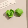 Parches de Joyería Acrílicos de Flor de Rosa Simulada Brillantes y de Colores Accesorios para Pendientes y Llaveros DIY