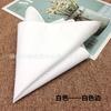 Pañuelo de bolsillo cuadrado de algodón blanco puro de moda para hombre al por mayor 23 cm cuadrado pañuelo de etiqueta