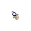Acessórios Criativos DIY Diamante de Palma Olho de Diabo Pingente de Duplo Furo Pingente Pulseira Pulseira Colar Pingente Joia