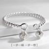 Kaiye 2022 Nuevo Pulsera de Cascabeles Anillo de Un Paso Pulsera Retorcida Pulsera Doble de Palacio Antiguo Sonajero Diseño Personalizado