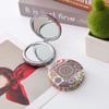 Espejo Pequeño Personalizado Espejo Plegable para Pan Patrón Móvil Espejo de Maquillaje Retro Portátil Redondo Espejo de Regalo para Pan