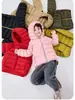 Chamarra de plumas Rantuo para niños, unisex para niños y niñas, en stock, con capucha, a prueba de viento, estilo nuevo, cálida, moderna, corta, transfronteriza