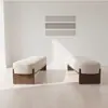 Banqueta para Trocar Sapatos Minimalista Moderna de Luxo Nórdico, Banco Longo para Sala de Estar, Banco Sofá de Descanso, Banco de Madeira Maciça com Tecido para Final de Cama