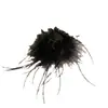 Pinza para el cabello de plumas de avestruz estilo Ins Puro Parte trasera de la cabeza Cabello Tocado Pinza de tiburón Media coleta Cabello tamaño pequeño Pinza de agarre para el cabello