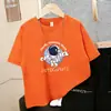 Camiseta de Verano de Manga Corta para Niños, Top Estampado Estilo Coreano, Algodón Puro Holgado para Niños, Camisa Base Elegante y Moderna de Media Manga