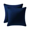 Almohada de Terciopelo Amazon Color Sólido Sala de Estar Lujo Ligero Cuadrada Funda de Almohada Cubierta de Cojín Mesita de Noche Bolsa Suave Almohada
