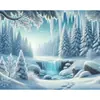 Tela de fondo para Castillo de Hielo y Nieve de Comercio Exterior Amazon Banner de Escena de Nieve para Cumpleaños Navidad Decoración de Fiesta Suministros Accesorios de Fotografía