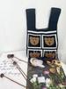 Nova bolsa de tecido voador bolsa de malha feminina saco de balde de lã japonês e coreano estilo All-match Hand-carried Casual Tote Bag Lunch Bag