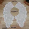 Bordado em algodão sobre base de tecido de algodão Decoração de costura gola DIY suéter camiseta decoração gola Acessórios de vestuário