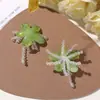 Flores de gelatina degradadas con centro de flor de cristal de dopamina originales, aretes DIY, pasadores para el cabello, sombreros, bolsos, zapatos, accesorios de ropa florales