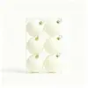 Bolas de Navidad de Color Macarrón Flocadas Transfronterizas 6cm 6 Piezas Set Navideño Decoración Adornos de Árbol de Navidad de Color Sólido