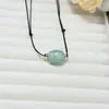 Flor de Pessegueiro Xinjiang Seda Dourada Jade Maçã Pequena Fruta da Paz Pingente Aventurina Maçã Pingente de Jade Colar DIY