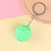 Llavero de silicona tridimensional 3D colgante de mochila baloncesto fútbol voleibol creativo colgante de bolsa de goma blanda regalo al por mayor