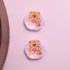 Botones de Flor con Forma Especial Lindos de Dibujos Animados Accesorios para el Cabello Hechos a Mano DIY Parche Cadena para Teléfono Móvil Colgante Pasador Pequeños Accesorios de Joyería