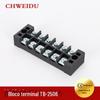 Conector Borne Tb-2506 Coluna Tipo Fixo 25A6P Barra de Terminais de Potência Conector de Terminal Nu