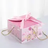 Caja de Papel para Empaque de Regalo de Recuerdo de Cumpleaños de Bebé Personalizada Maleta de Regalo de Luna Llena Caja de Papel para Empaque de Regalo