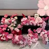 Decoración de Habitación de Boda, Flores Artificiales, Banquete de Compromiso, Decoraciones de Sala de Estar, Flores Artificiales de Boda, Flores de Mesa, Flores de Mesita de Noche, Flores para Letrero de Bienvenida