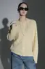 26 Nuevos Suéteres Cardigan de Cachemira de Cuello Redondo Versátiles de Felpa Cepillada Multicolor para Otoño e Invierno para Mujer, Suéter de Lana de Manga Larga Moderno y Sencillo