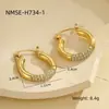 Pendientes Transfronterizos Europeos y Americanos Más Vendidos Pendientes de Círculo de Oro y Diamante con Sentido de Alta Gama Pendientes de Moda de Nicho de Lujo Ligero Pendientes para Mujer