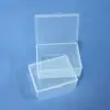 Caja Rectangular de Plástico PP Transparente de Ángulo Recto Caja de Almacenamiento para Accesorios Componentes Caja de Almacenamiento para Exhibición de Muestras de Equipo de Pesca Cultural y Creativo