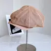Chapéu Equestre de Tecido Japonês e Papel para Mulheres Chapéu de Sol de Verão Simples de Cor Sólida Chapéu Octogonal Chapéu de Jovem Britânico Vintage Tendência