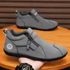 Nuevos Zapatos de Hombre Forrest Gump, Cuero Otoño 2025 Nuevos Zapatos Deportivos Casuales, Suela Suave, Resistentes al Desgaste, Slip-On para Viajes, Zapatos de Moda