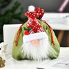 Hong Kong Amor Creativo Bolsa de Tote Navideña Muñeco Tridimensional Bolsa de Dulces Varias Bolsas de Manzana Bolsillo con Cordón Bolsa de Regalo Decorativa