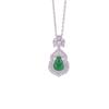 Colgante de calabaza Folu de lujo vintage de jade verde de plata esterlina S925 de Yilu Silver, elegante colgante blanco