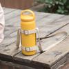Vaso de Agua Portátil para Exterior Estuche de Almacenamiento de Bebidas Vaso Termo Hervidor Cordón Bandolera Bolsa para Botella de Agua