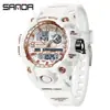 Sanda Doble Pantalla Reloj de Moda para Estudiante Deporte al Aire Libre Multifuncional Electrónico para Hombre y Mujer Resistente al Agua Luminoso
