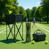 Carrito de Tenis Plegable Portátil Carrito para Entrenador Cesta de Tenis Cesta de Recogida de Pelotas de Baloncesto Cesta de Recogida de Pelotas Carrito Multipelotas de Tenis Gran Capacidad