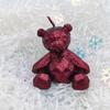 Oso Diamante 7 Colores Oso Metálico Estéreo 3D Regalo de Navidad Regalo para Pareja Vela de Cumpleaños Fabricante Mayorista